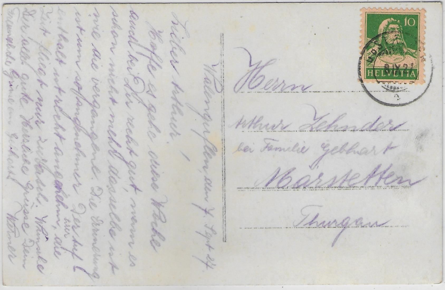 Cartoline postali: Morgen am Walensee – Usato da Ettingen venduto da Kartenplanet 1