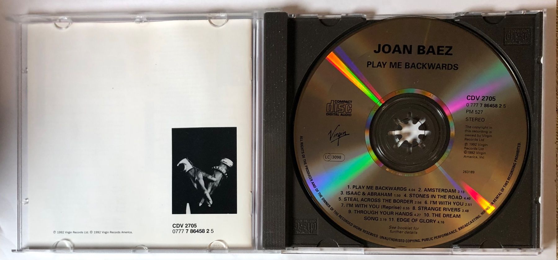 Dischi in vinile: JOAN BAEZ - PLAY ME BACKWARD – Usato da Poliez-Pittet venduto da Newtown-Records 2
