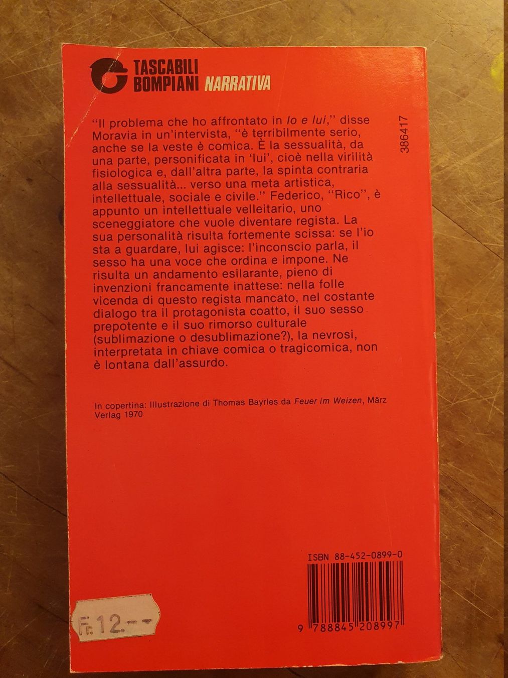 Libri: Io e Lui - Alberto Moravia – Usato da Zürich venduto da loosebone 7