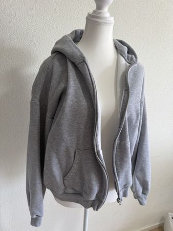 SKIMS Oversize Zip Hoodie Grau – Grösse XL