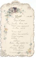 Menu / Speisekarte  - Jugendstil - 1902