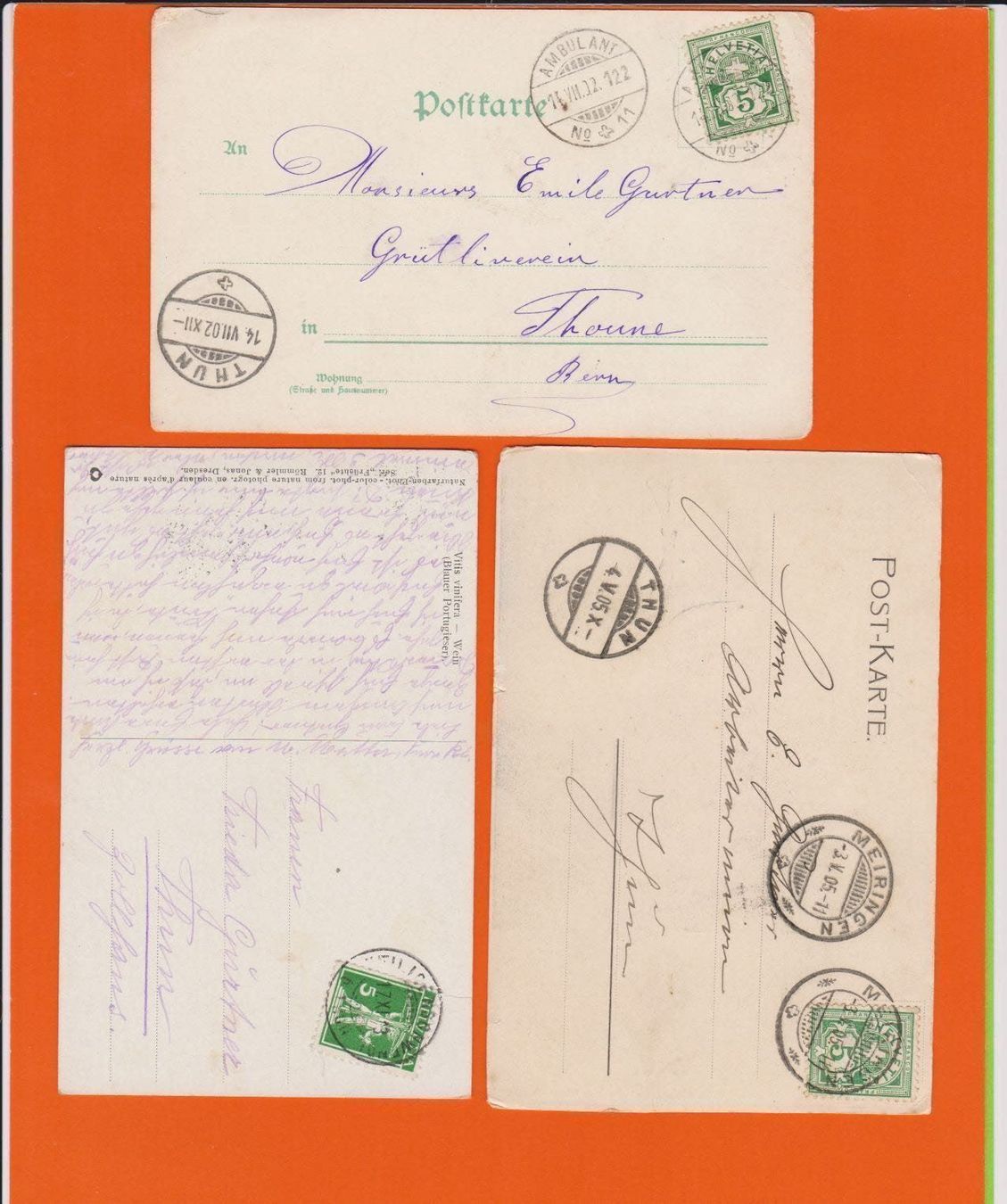 Cartoline postali: Thema Bier + Wein  6 alte Ansichtskarten – Usato da Vitznau venduto da Ropaku 3