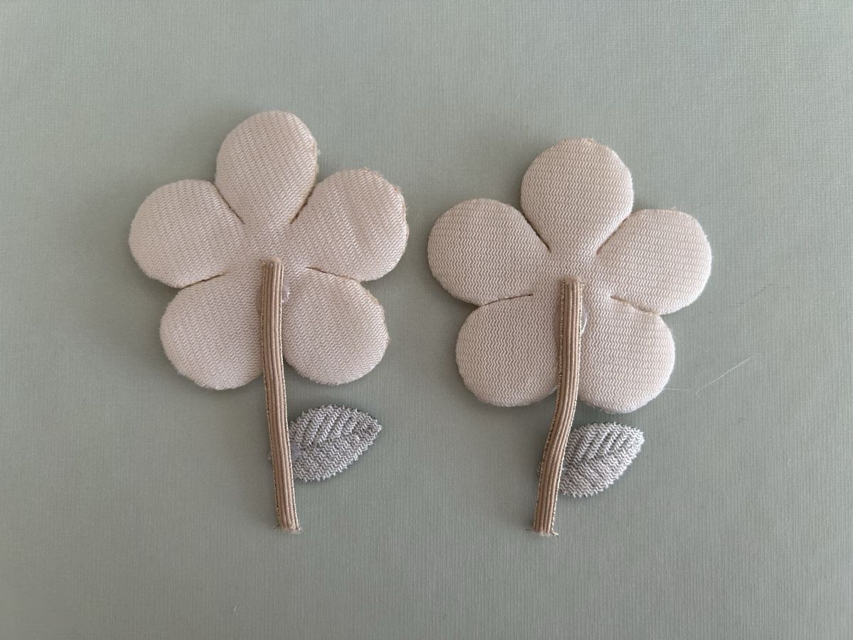 Tutte le decorazioni: Fabric Flower Applique Set x2 – Nuovo (secondo la descrizione) da Basel venduto da lau_982w 1
