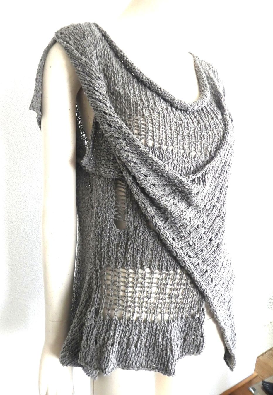 Maglioni & Felpe: Lily White exklusiver Sommer Pullover Grobstrick Top, M/L – Usato da Berneck venduto da chouchou1415 1