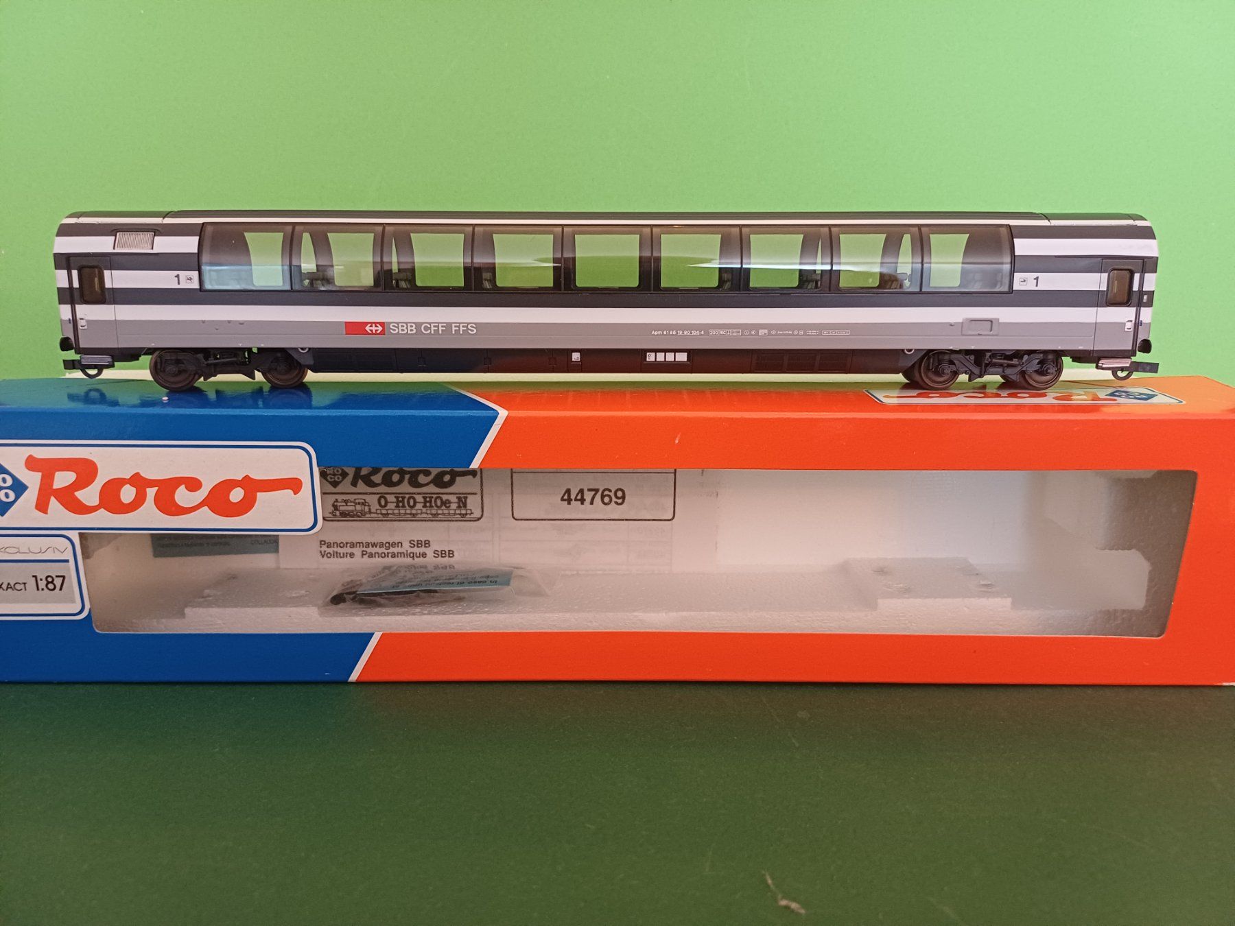 Roco Modellini di ferrovie: Roco Panoramawagen 1.Klasse der SBB – Usato da Bassersdorf venduto da darki77