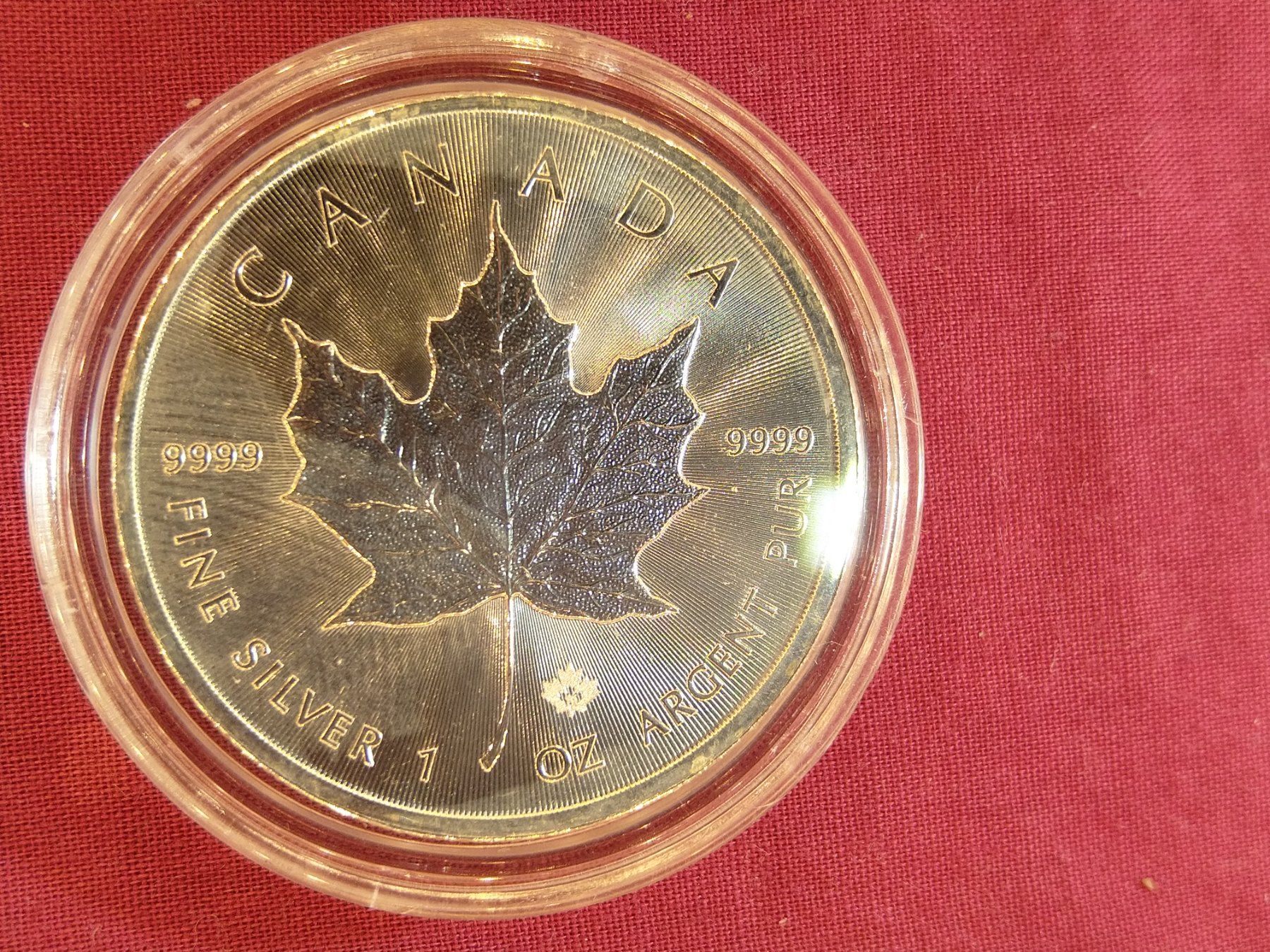 Tutti le monete: Silber Maple Leaf 1 oz - 2015 – Usato da Dättlikon venduto da Quarz58 1