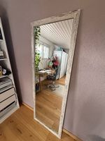 Très beau miroir 190X60cm avec cadre bois type vieilli