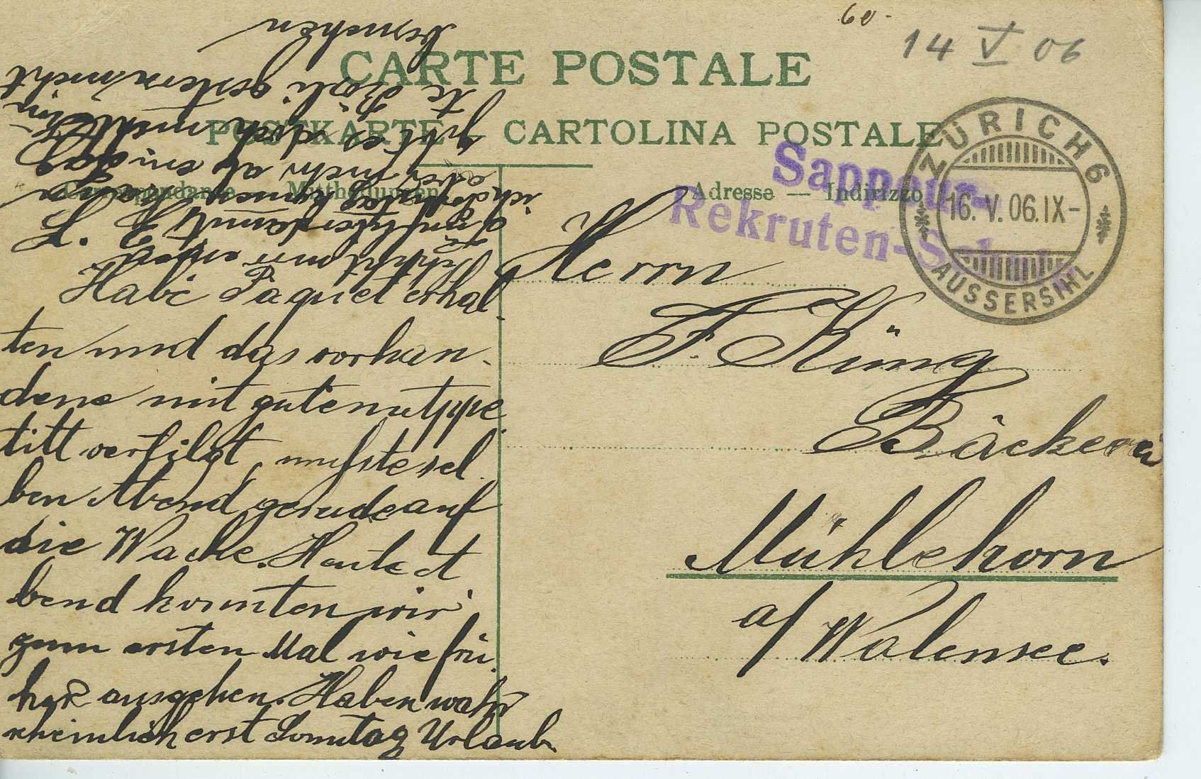 Cartoline postali: Zürich - Landesmuseum – Usato da Schleitheim venduto da Pmschlaate 1