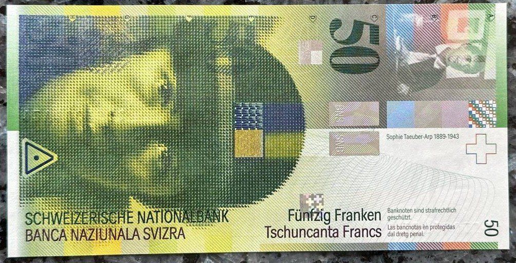 Banknoten: Schweizer Banknote 50 CHF - Selten - Top Zustand! – Neu (gemäss Beschreibung) aus Beringen von Mantafisch1