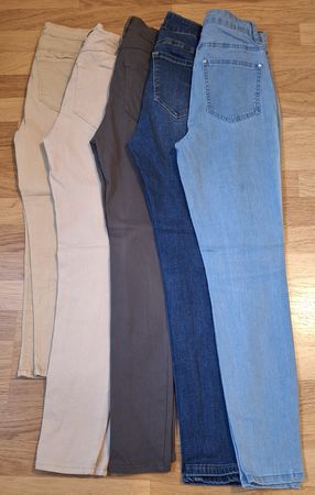 Lot de 5 pantalons femme, taille 36