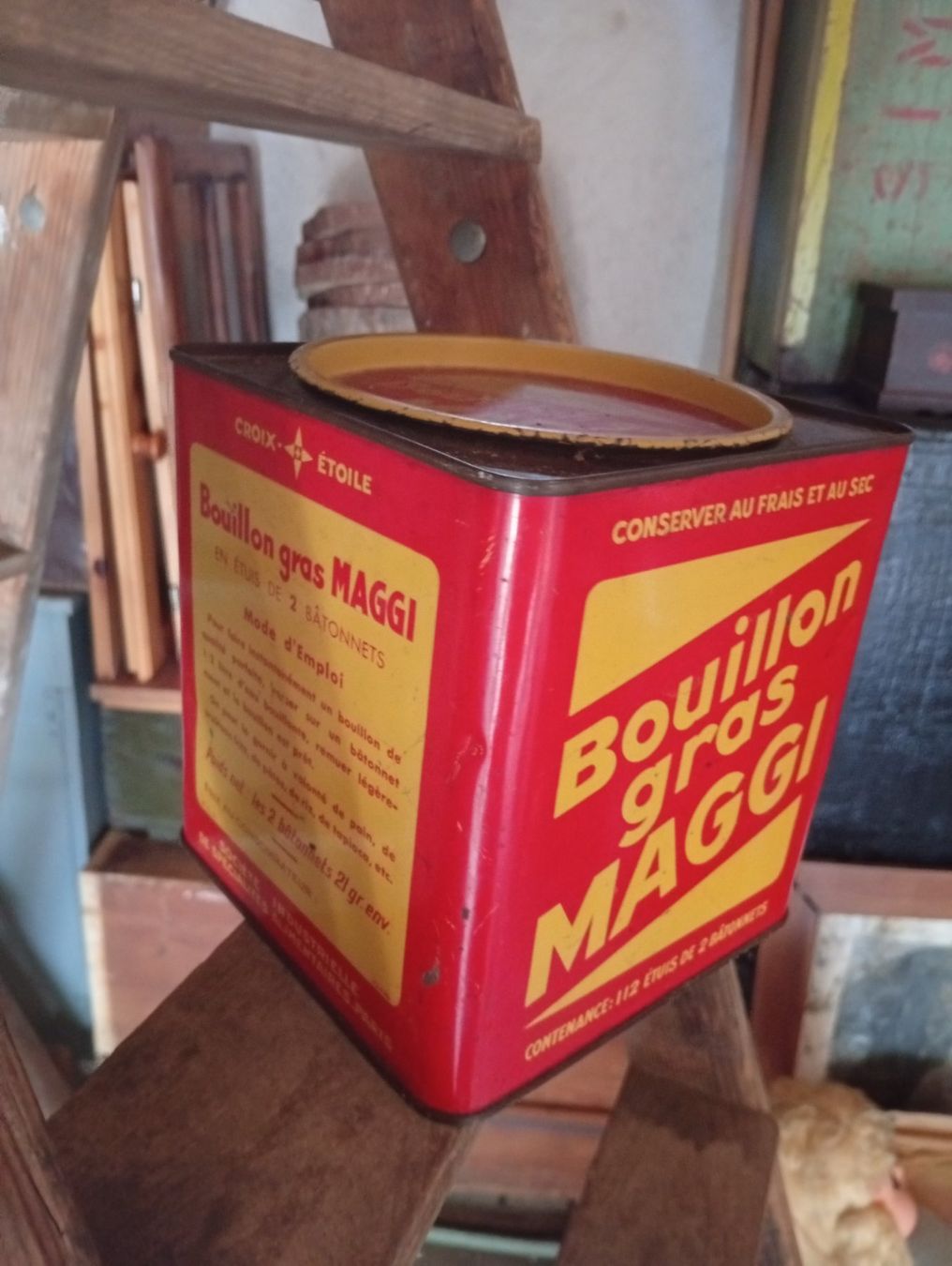Barattoli: Boîte ancienne Bouillon gras Maggi – Usato da Perrefitte venduto da 36B 1