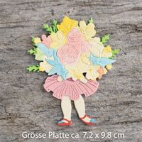 Neues Stanzschablonen-Set Blumenmädchen