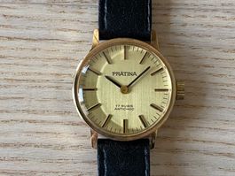 DUGENA Uhr Damen ca. 70er Jahre Handaufzug, vergoldet