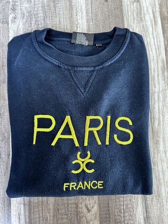 Sweatshirt Paris France mit Stickerei gr.XL