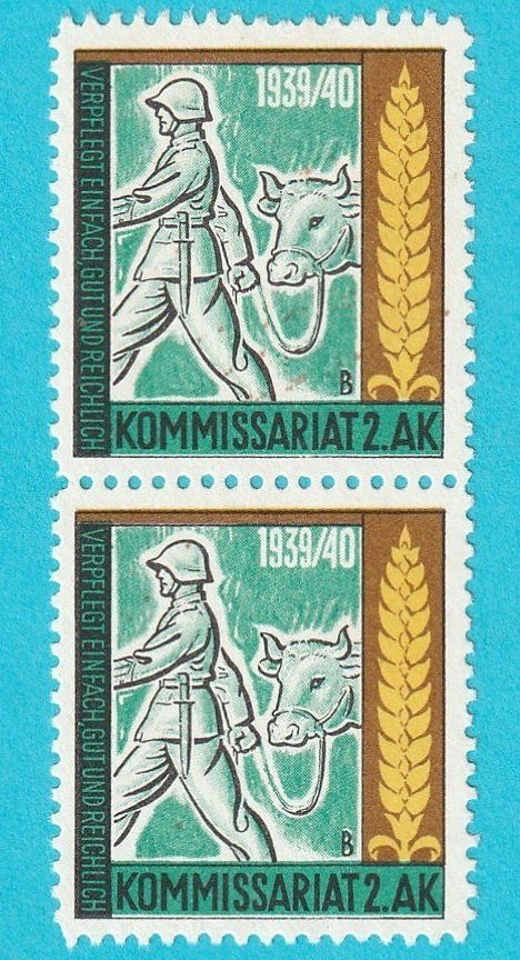 Tutti i francobolli: KOMMISSARIAT 2. AK, 1939-40 – Nuovo (secondo la descrizione) da Aarburg venduto da Aare10