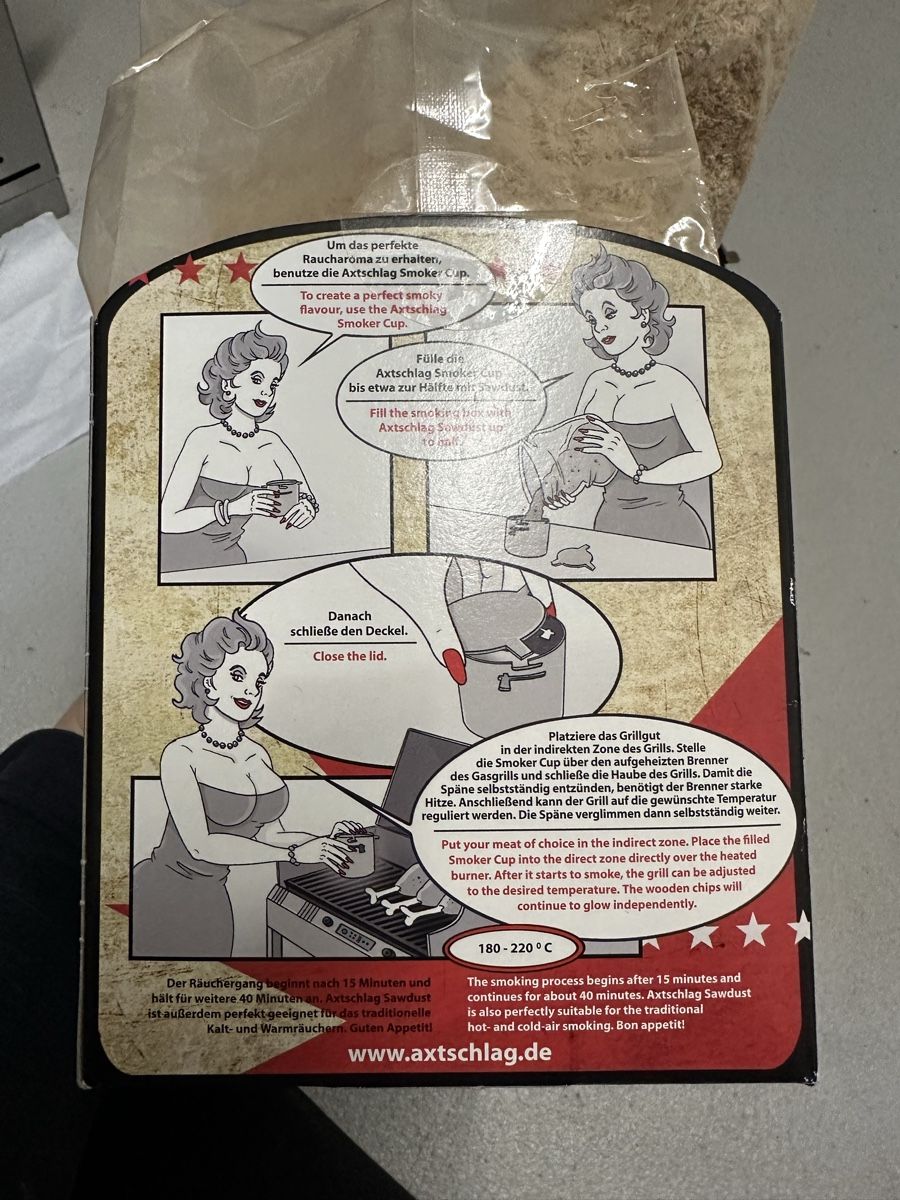Holzartikel: Axtschlag Hickory Räucherspäne + Smoker Cup – Gebraucht aus St. Margrethen SG von Leila026 2