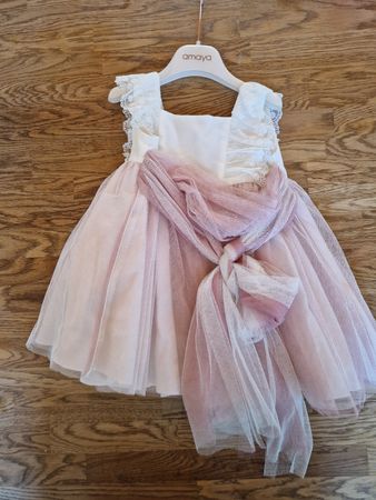 Festliches Taufkleid, Grösse 12 M, mit Jäckli und Stirnband