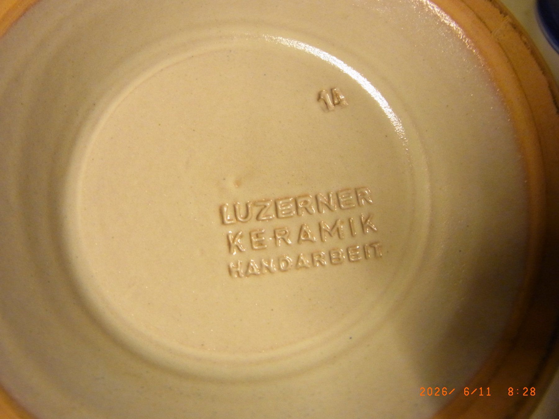 Set di piatti: Luzerner Keramik, schöne blaue Keramikware: Teekanne, – Usato da Uezwil venduto da Fauchi51 5
