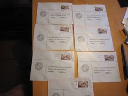LOT A 1941 CH Bundesfeier Komitee Briefe Stempel Basel 20 RP