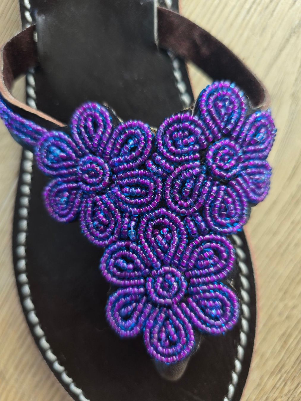 Scarpe da donna: Handgemachte Leder-Sandalen Violett 40 🔥 50% SALE – Nuovo e nell'imballaggio originale da Brione s. Minusio venduto da Littleninja 1