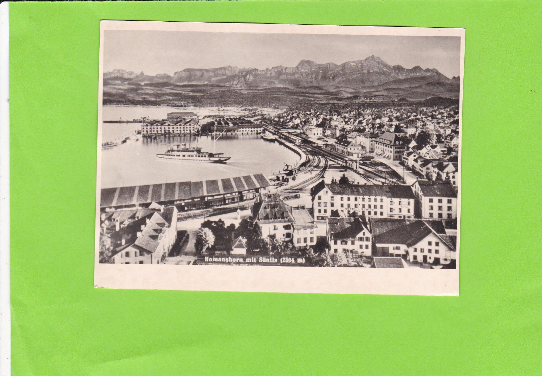 Cartoline postali: Romanshorn mit Säntis – Usato da St. Peterzell venduto da neckertal