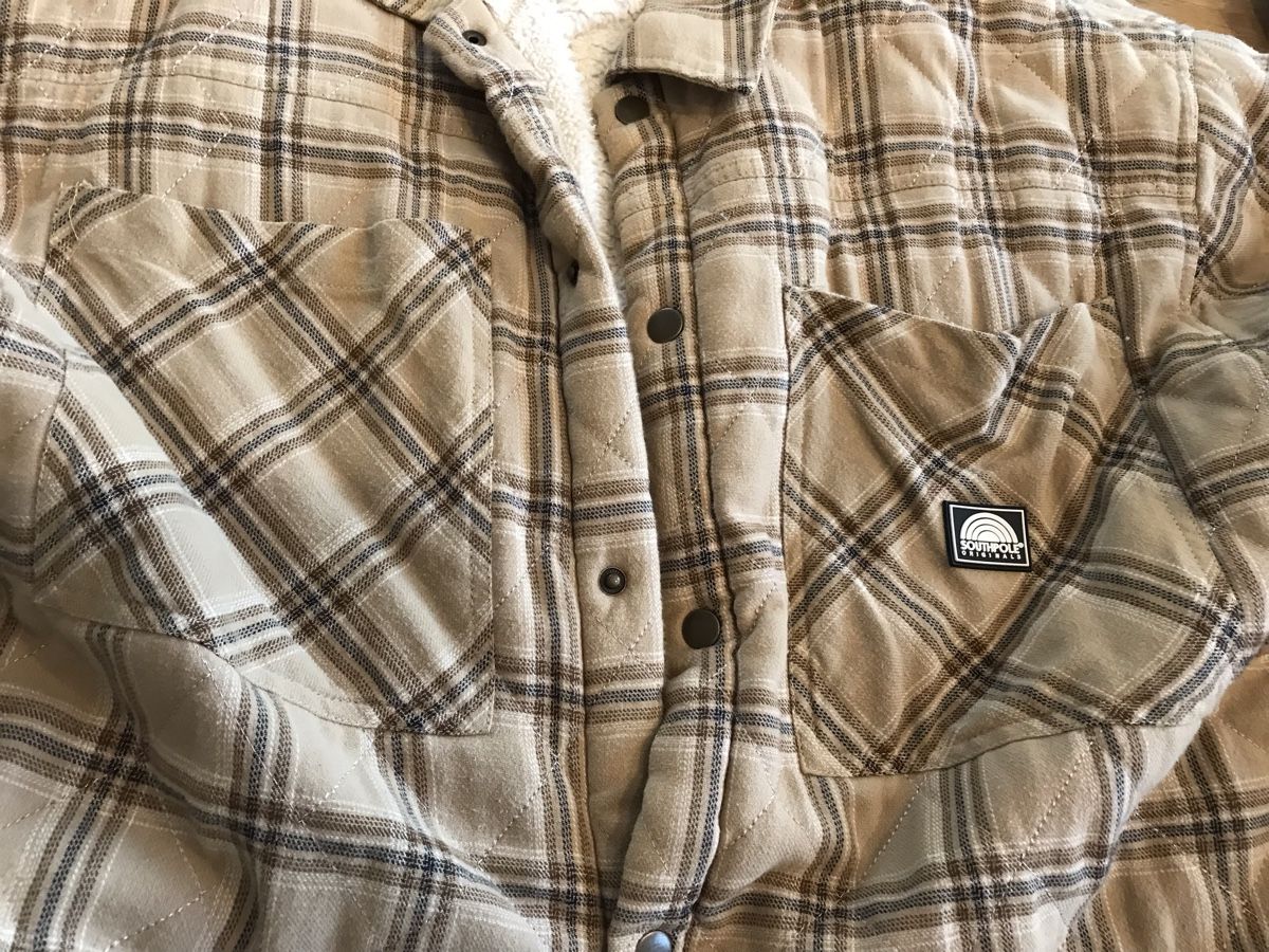 Southpole Giacche: Winterjacke, beige gestreift, M – Usato da Lostorf venduto da Gavia 3