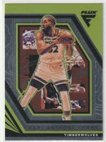 Karl-Anthony Towns Flux Green 2022-23 Timberwolves NBA Karte