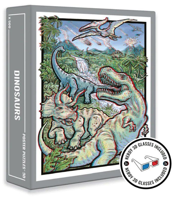 Puzzles: Puzzle 3D: Dinosaurier - 500 Teile von Cloudberries. Cloudbe – Neu und originalverpackt aus Uster von Ludit 1