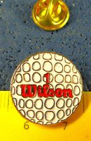 WILSON No.1 GOLF-BALL SCHMUCK-PIN GOLDIG GEPRÄGT