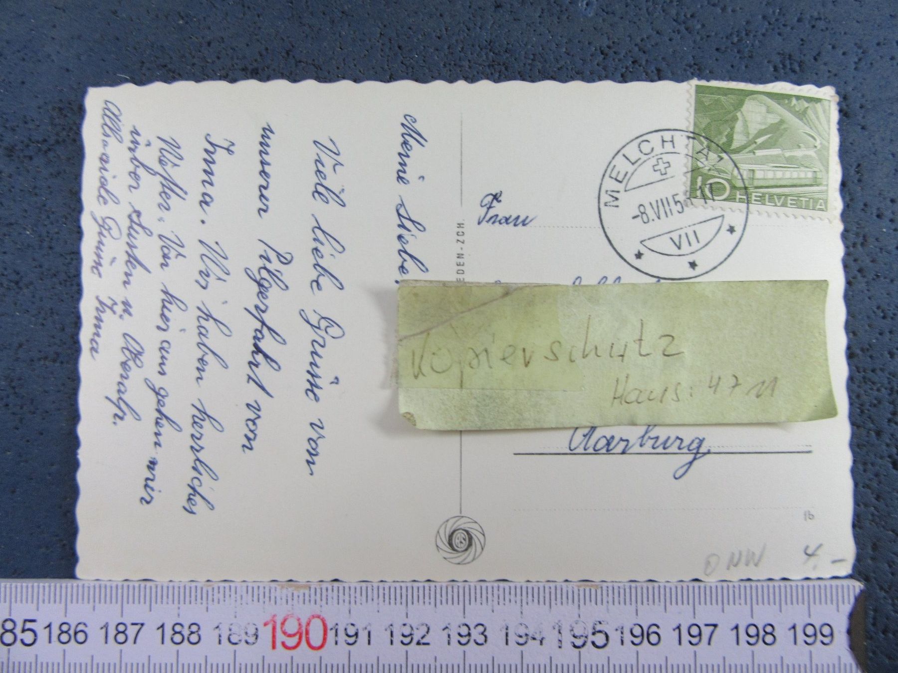 Cartoline postali: MELCHTAL 1956 KÜHE AK ONW – Usato da Ettingen venduto da Hausi4711 1