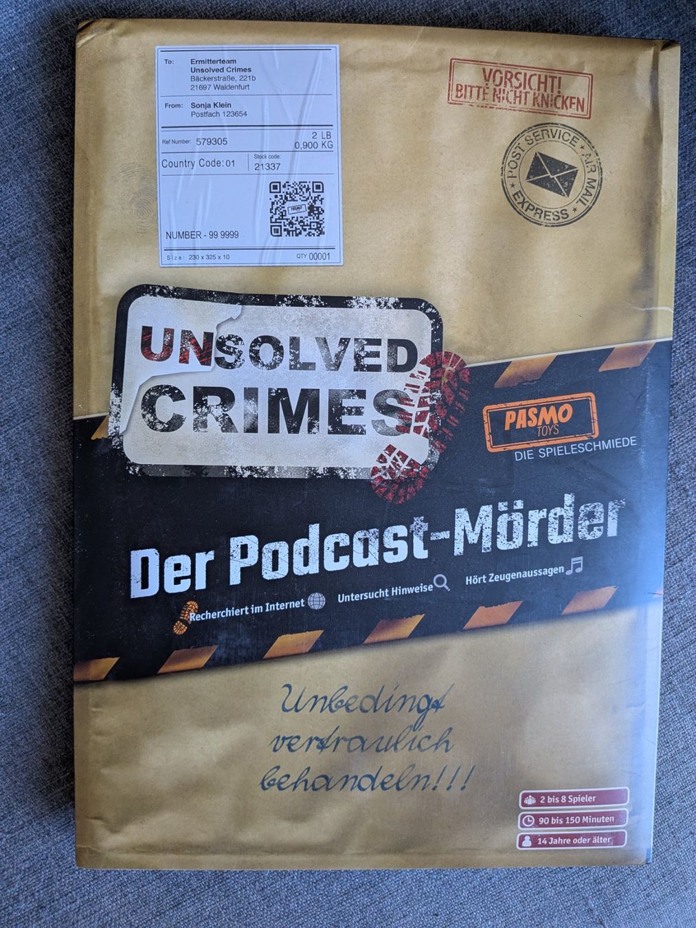 Giochi: Puzzle Spiel unresolved crimes – Nuovo e nell'imballaggio originale da Horgen venduto da sunny080
