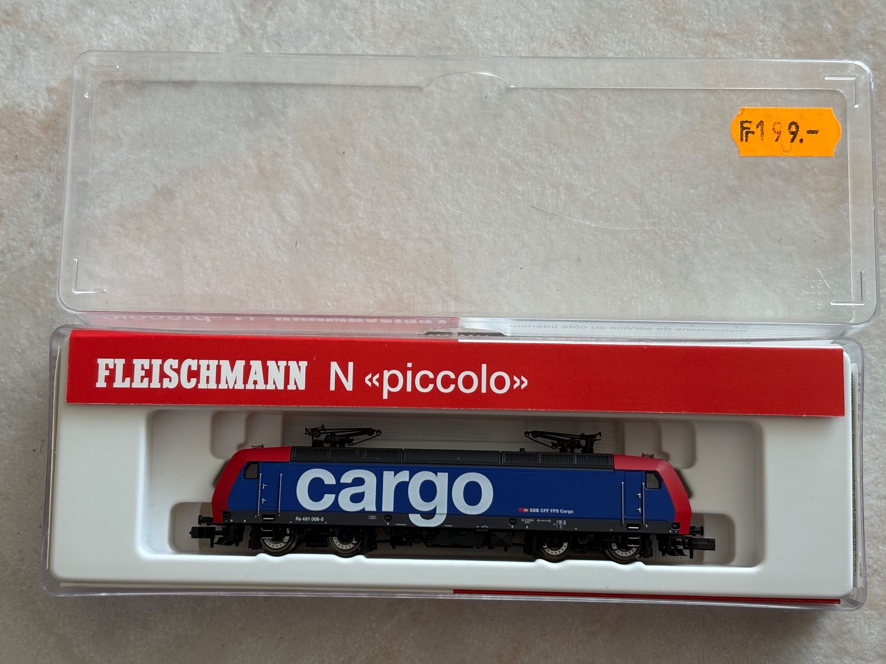 Fleischmann Trains électriques: Fleischmann 7323 Re 481 Cargo SBB – Neuf avec emballage d'origine à Hauterive NE par eriamch