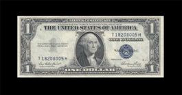 USA SILVER CERTIFICATE $1 UNC 1935-E