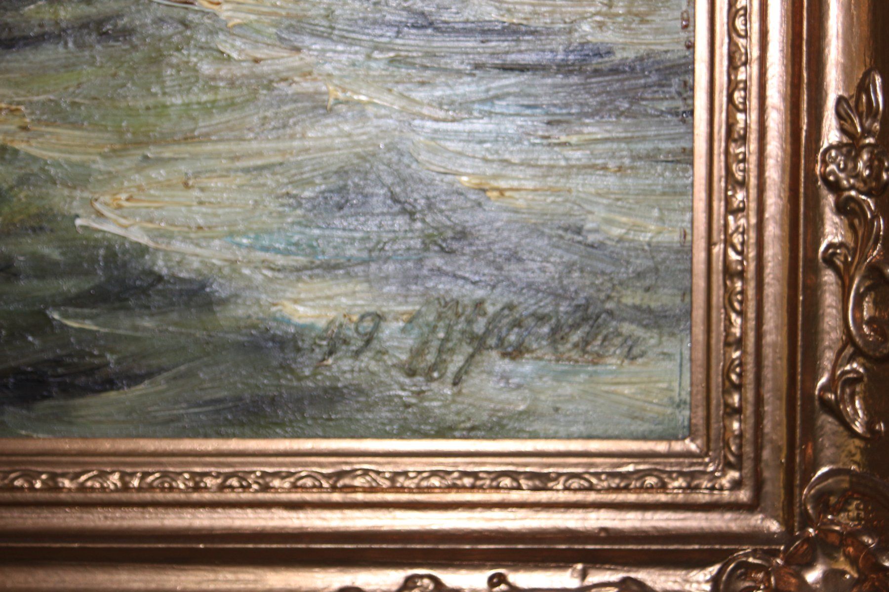 Tableaux: Schiffsbild mit Holzrahmen – D'occasion à Benglen par polli77 2