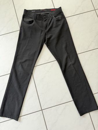 Hose Alberto Ceramica modern fit Schwarz W31 L32