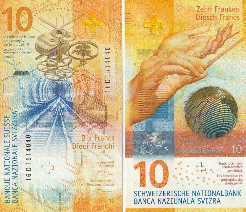 Banconote: 10 Frank 2016  Bankfriesc unz – Nuovo (secondo la descrizione) da Gelterkinden venduto da Cakir