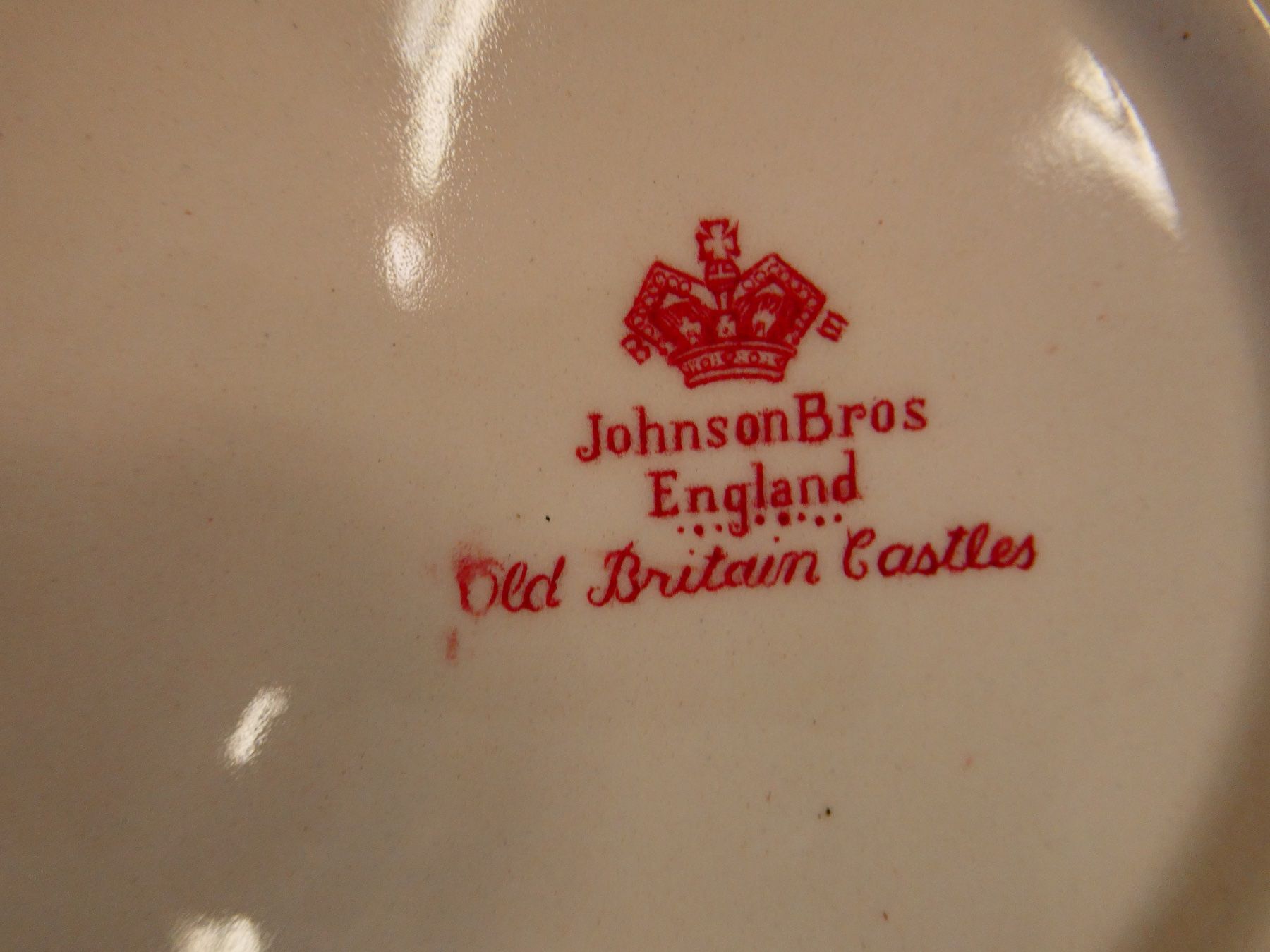 Set di piatti: Geschirrset Johnson Bros England Old Britain Castles – Usato da Rafz venduto da Powacaddy 5