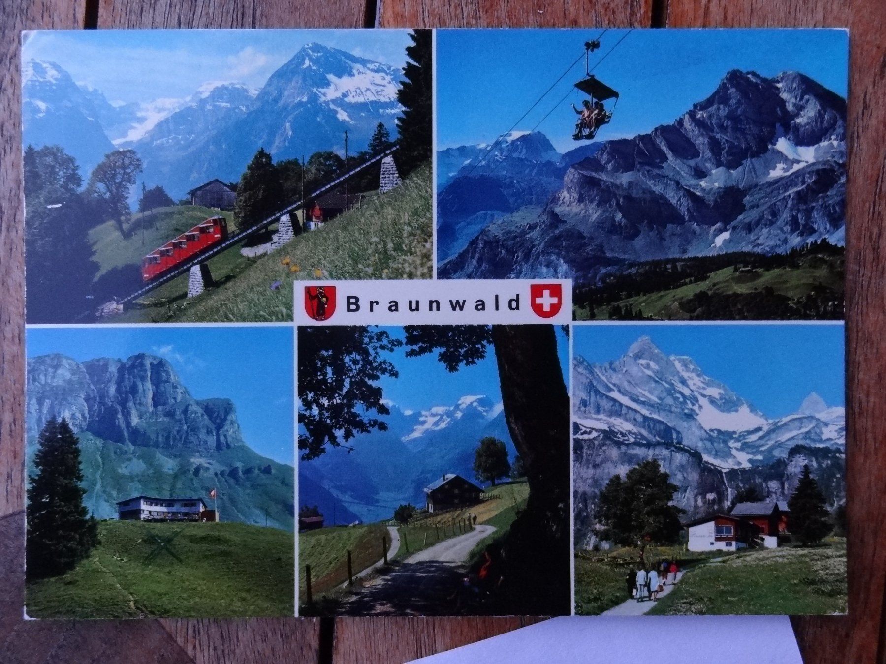 Cartoline postali: Braunwald Suisse année 1975 – Usato da St Léonard venduto da Riglin