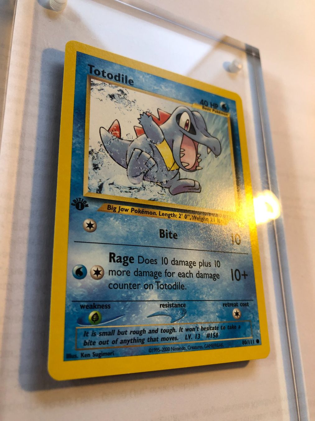 Sammelbilder & Trading cards: Totodile 1st Neo Genesis - MINT - ab 1.- – Gebraucht aus Giubiasco von dan_pr8b 1