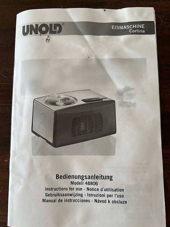 Elettrodomestici da cucina: UNOLD Eismaschine Cortina – Usato da Winterthur venduto da Swiffer1291 2