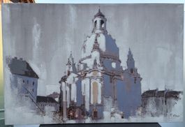 Originalgemälde „Frauenkirche Dresden“ - Martin Klein - 