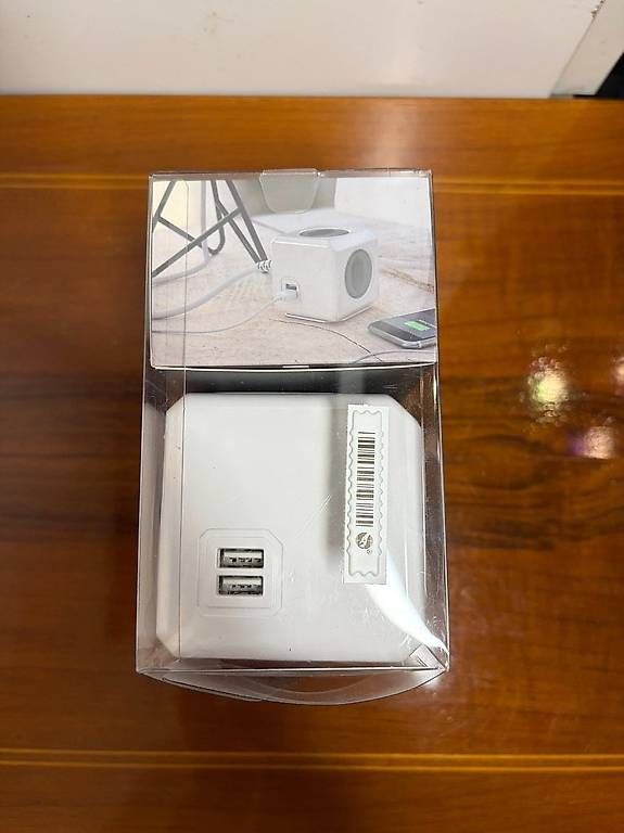 Fiches d'alim.: Allocacoc PowerCube  Steckdosenwürfel mit USB – Neuf avec emballage d'origine à Erlen par Nussi-59 1