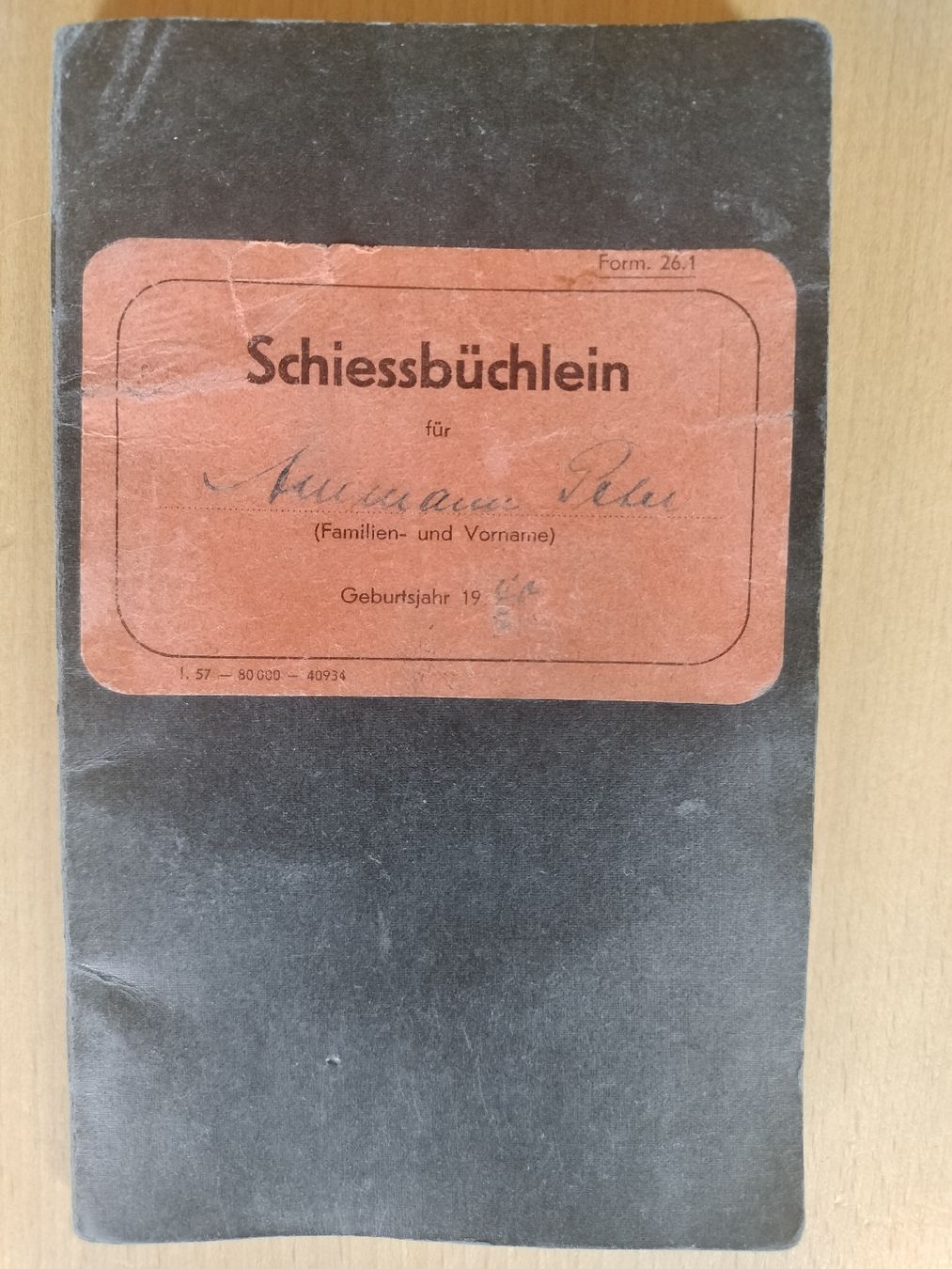 Documenti: Altes Schweizer Armee Militär Schiessbüchlein 1960 – Usato da Schwanden Sigrisw venduto da len_9yqg