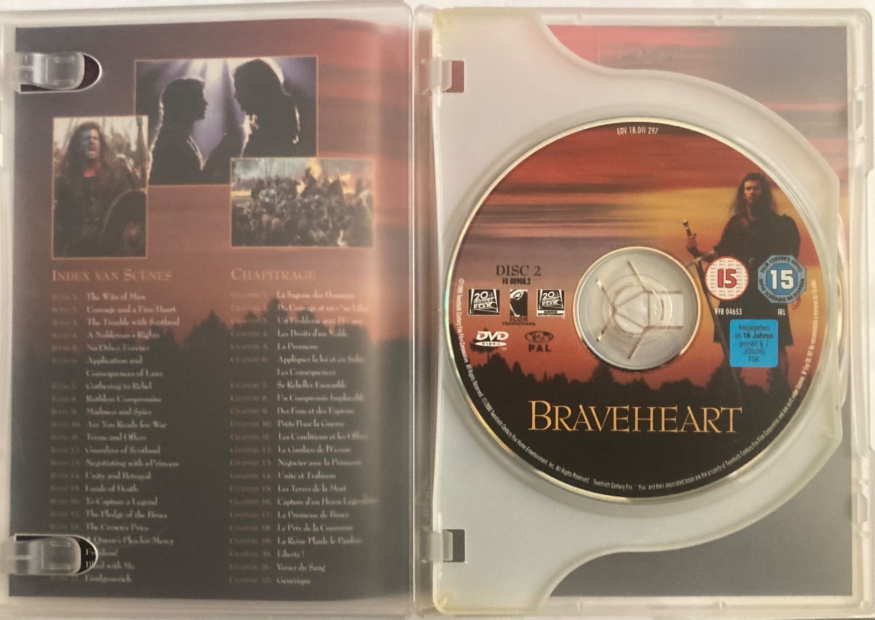 Alle DVDs: MEL GIBSON - BRAVEHEART – Gebraucht aus Poliez-Pittet von Newtown-Records 2