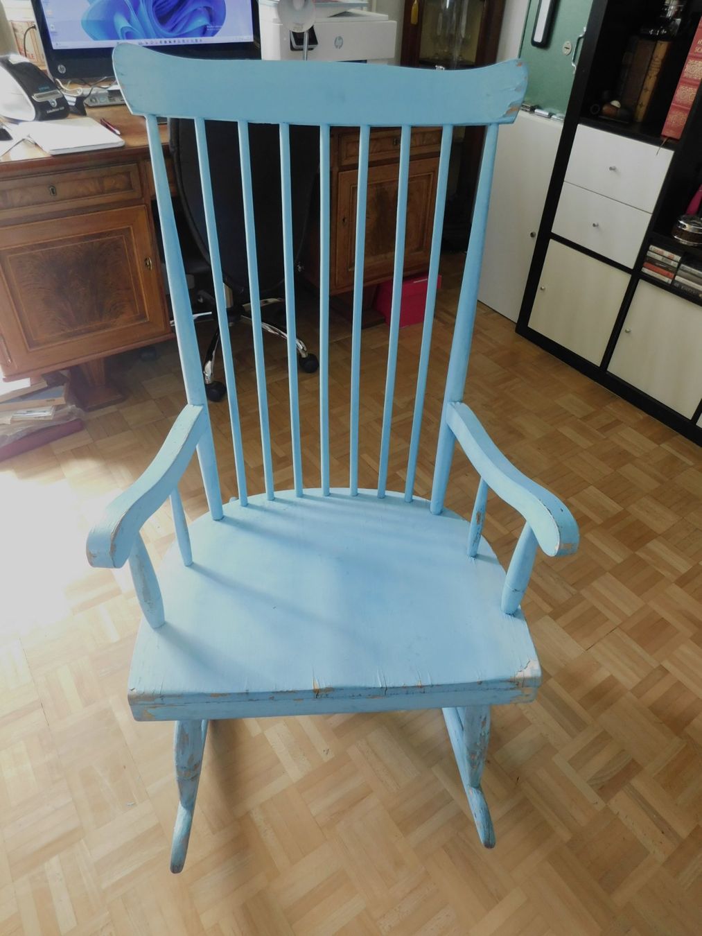 Fauteuils: Schaukelstuhl, taubenblau – D'occasion à Emmenbrücke par Neverlaand-22 2