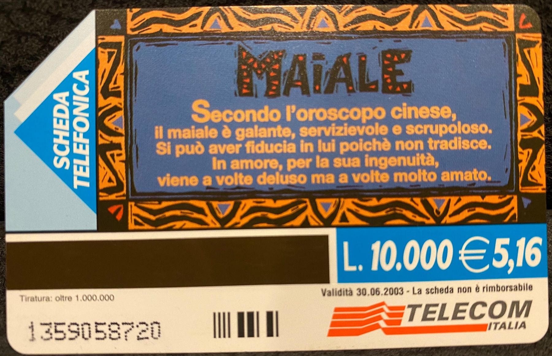 Telefon- & Taxkarten: Telecom Italia – Gebraucht aus Lausanne von babacard10 1