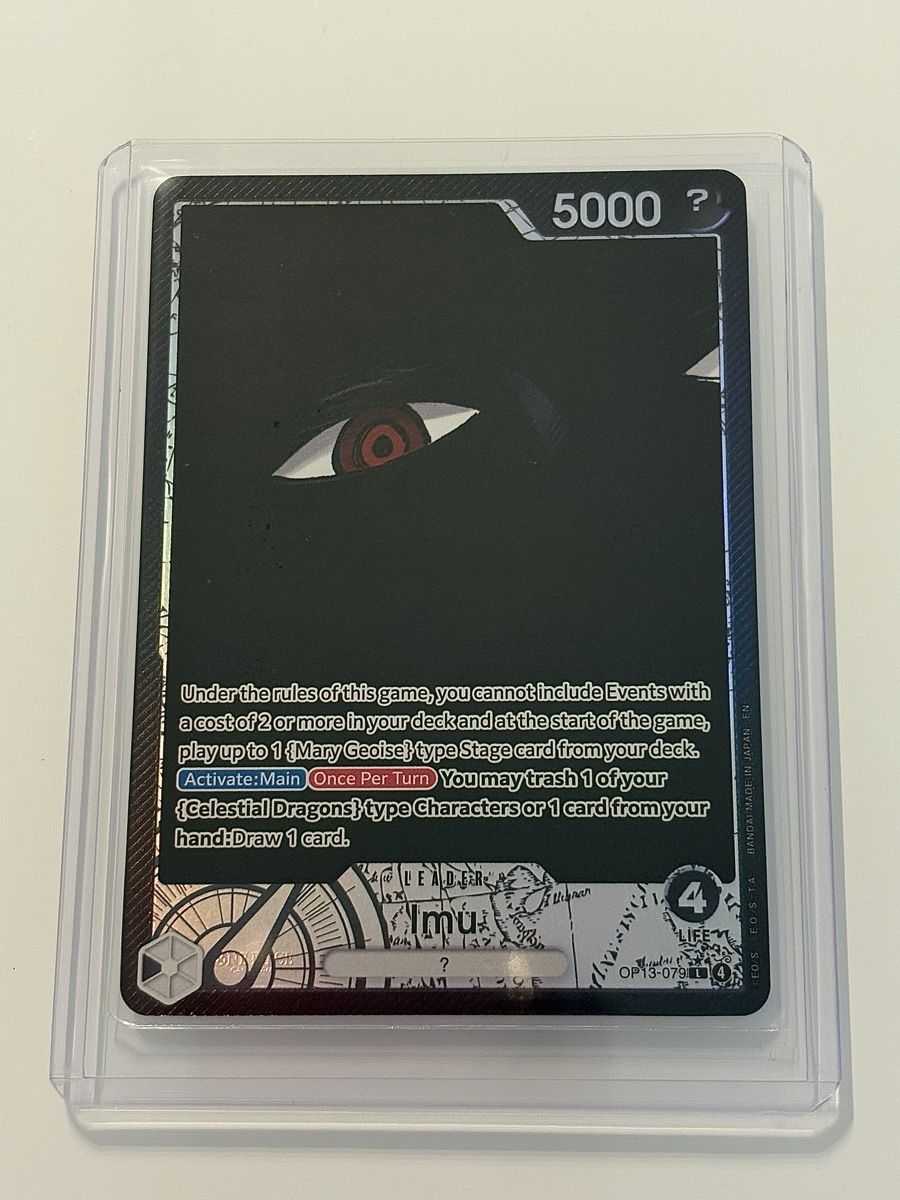 Bandai Carte collezionabili: One Piece TCG - Imu OP13-079 Leader – Nuovo (secondo la descrizione) da Pieterlen venduto da Mira_o7