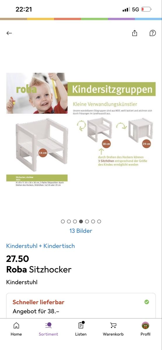Set de table et chaises: Kinder tisch und stuhl – D'occasion à Au ZH par Ilamei 6