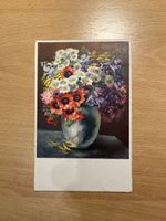 Alte Ansichtskarte mit Blumenmotiv, beschrieben, Top!