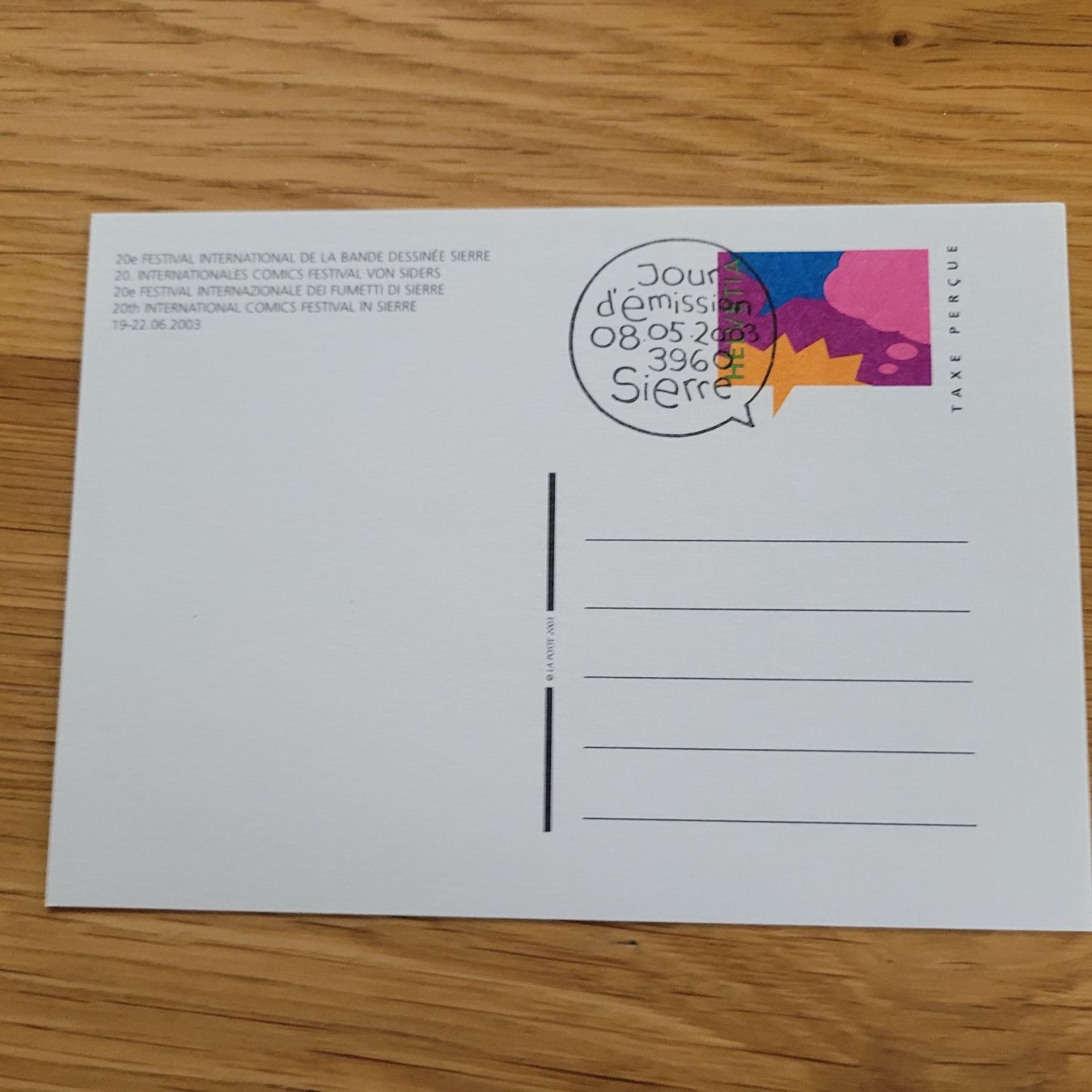 Cartoline postali: GS Karte Sierre 2003 – Usato da Biel/Bienne venduto da Destockweb